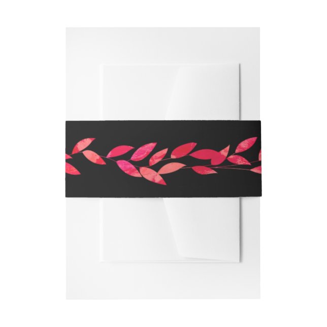 Bandeau De Faire-part Feuilles aquarelle (Devant example)