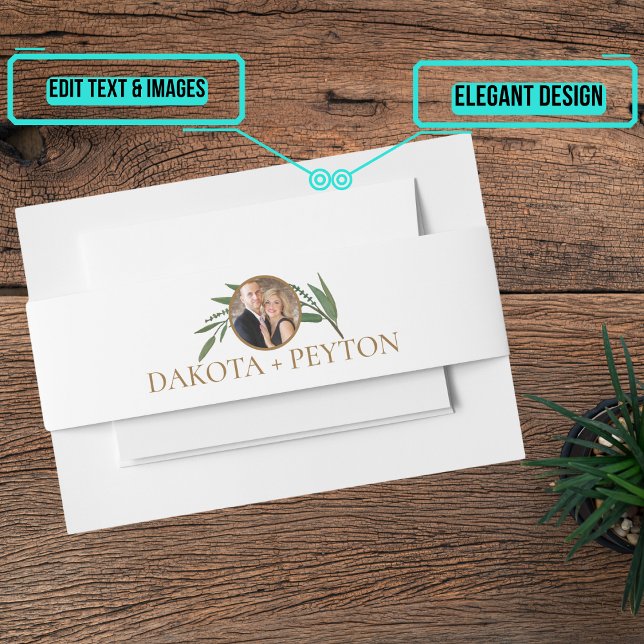 Bandeau De Faire-part Feuilles d'aquarelle 04e (Please enjoy our design and see the others in the collection.)