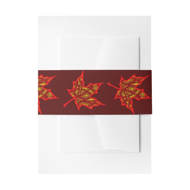 Bandeau De Faire-part Fier Leaf (Devant example)