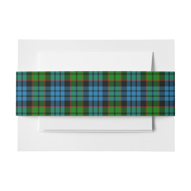 Bandeau De Faire-part Fletcher Scottish Tartan Belly Band (Devant Example)