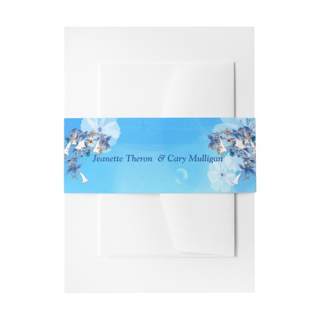 Bandeau De Faire-part Fleur de lune d'aquarelle blanche (Devant example)