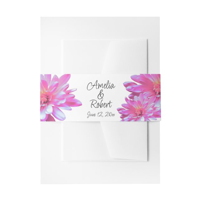 Bandeau De Faire-part Fleur rose rose pâle (Devant example)