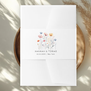 Bandeau De Faire-part Fleur sauvage frais   Mariage blanc