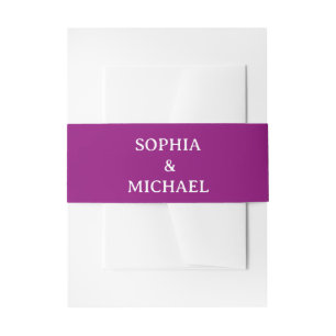 Bandeau De Faire-part Fleurs d'aquarelle rose bleu Mariage de code QR