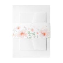 Fleurs d'aquarelle rose Mariage de prairie d'été