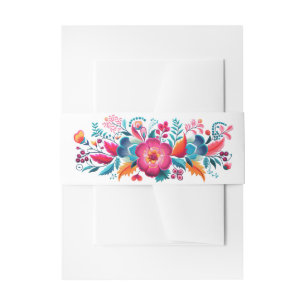 Bandeau De Faire-part Fleurs de Fiesta Mexicaine Quinceanera