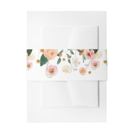 Bandeau De Faire-part Fleurs de pavot rose Mariage rustique