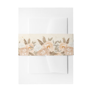 Bandeau De Faire-part Fleurs de pêche rustiques Invitation Bande de vent