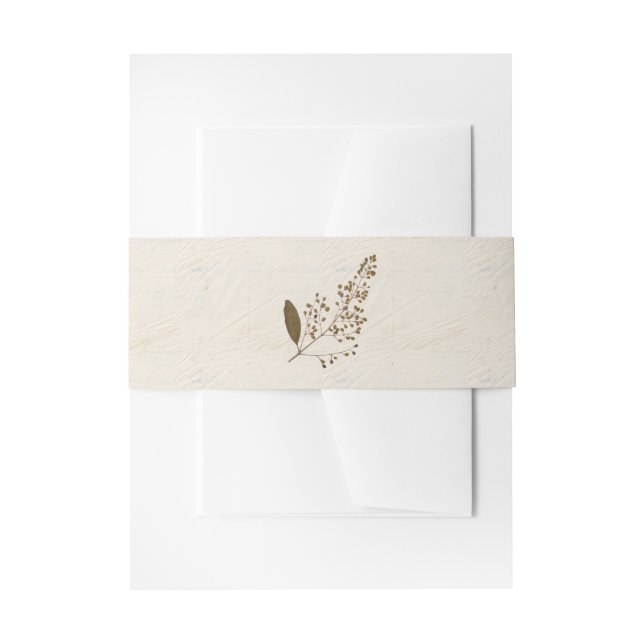 Bandeau De Faire-part Fleurs Pressées Shabby Garden Programme Chic (Devant example)