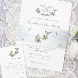 Bandeau De Faire-part Floral Inséparables Belly Band