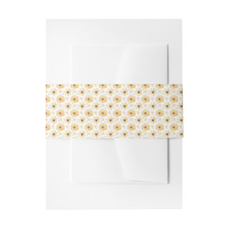 Bandeau De Faire-part Floral jaune