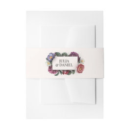 Bandeau De Faire-part Flore foncée