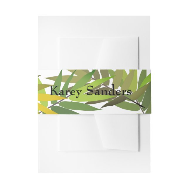 Bandeau De Faire-part Foliage (Devant example)