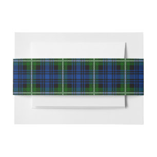 Bandeau De Faire-part Forbes Scottish Tartan Belly Band