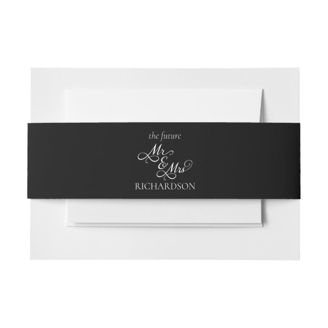 Bandeau De Faire-part Futur M. et Mme Mariage (Devant Example)