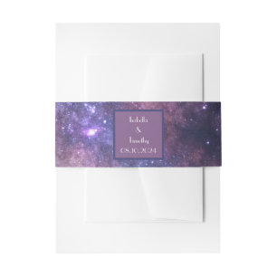 Bandeau De Faire-part Galaxy Mariage Céleste Starry Night Sky Dîner
