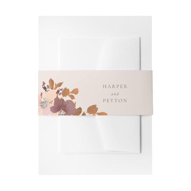 Bandeau De Faire-part Garden Love Invitation Belly Band (Devant example)