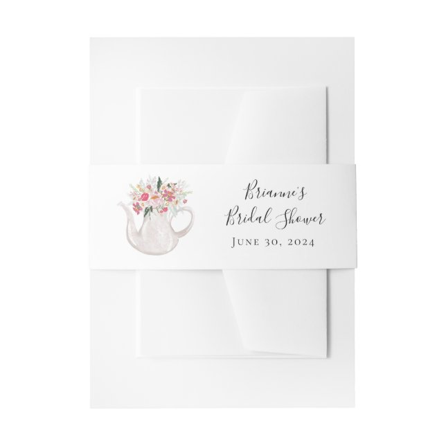 Bandeau De Faire-part Garden Tea Belly Band (Devant example)