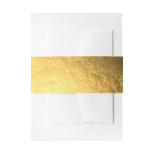 Bandeau De Faire-part Gold Foil Faire-part de mariage Belly