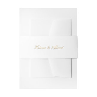 Bandeau De Faire-part Gold Nikah Mariage musulman