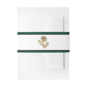 Bandeau De Faire-part Golden Thistle Mariage