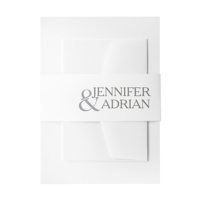 Bandeau De Faire-part Granite Grey Détails Mariage moderne Mariage (Devant example)
