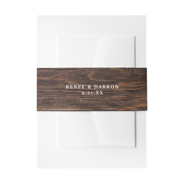 Bandeau De Faire-part Groupe Belly Invitation Wood (Devant example)