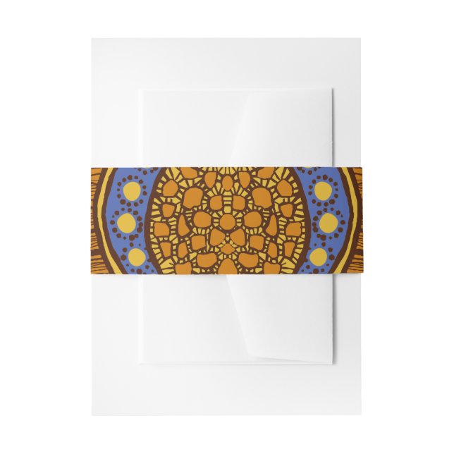Bandeau De Faire-part Groupe de Belly Floral d'Ankara (Devant example)