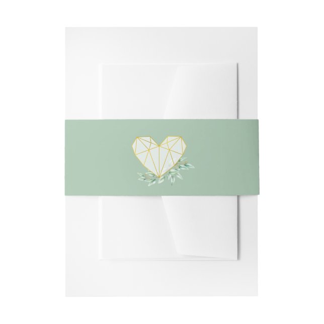 Bandeau De Faire-part Groupe de ventre Mariage d'Eucalyptus (Devant example)
