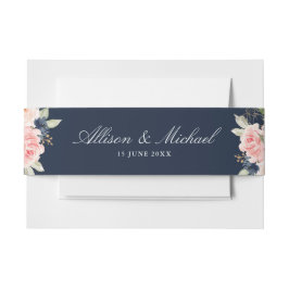Bandeau De Faire-part Groupe floral et marine moderne
