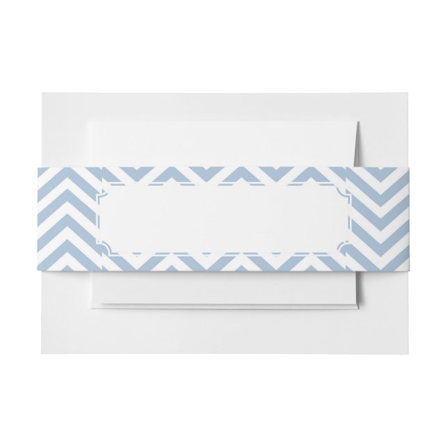 Bandeau De Faire-part Grunge bleu-clair Chevron texturisé (Devant Example)