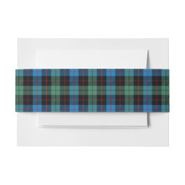 Bandeau De Faire-part Guthrie Scottish Tartan Belly Band