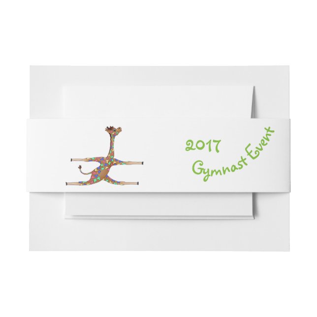 Bandeau De Faire-part Gymnastique d'arc-en-ciel par Happy Juul Company (Devant Example)