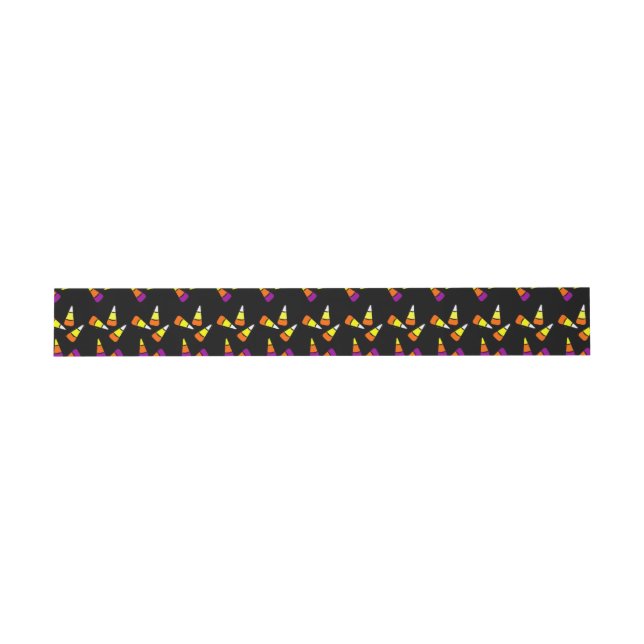 Bandeau De Faire-part Halloween Corn Motif Invitation Bandes (Plat)