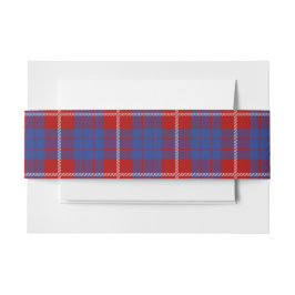 Bandeau De Faire-part Hamilton Scottish Tartan Belly Band