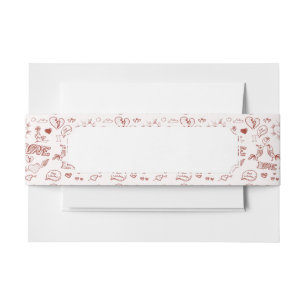 Bandeau De Faire-part Heureuse Sainte-Valentin