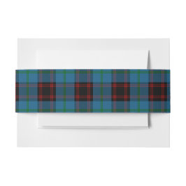 Bandeau De Faire-part Home Scottish Tartan Belly Band