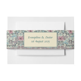 Bandeau De Faire-part Humming bird and hibiscus pattern - belly band