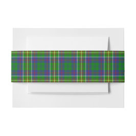 Bandeau De Faire-part Hunter Scottish Tartan Belly Band