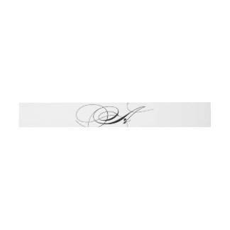 Bandeau De Faire-part Initiale personnalisée A Invitation Bande de ventr