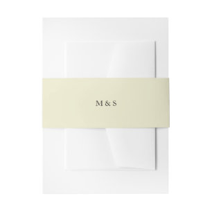 Bandeau De Faire-part Initiales neutres minimalistes élégantes