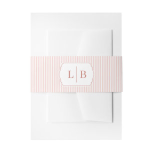 Bandeau De Faire-part Initiales Roses Élégantes