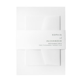 Bandeau De Faire-part Invitation Belly Band