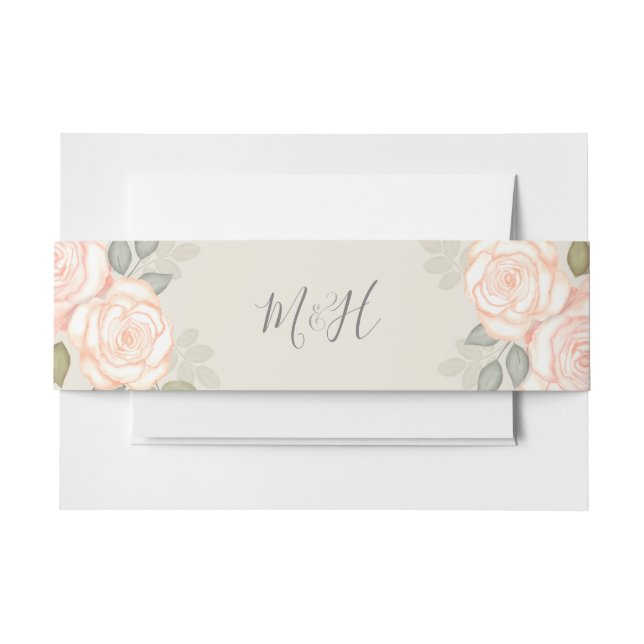 Bandeau De Faire-part Invitation de Rose poussiéreux (Devant Example)