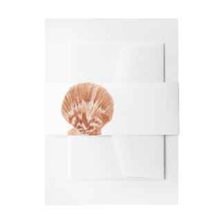 Bandeau De Faire-part Invitation minimale coquillage ventre (Tan)