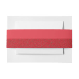 Bandeau De Faire-part Invitation Texture Inversée Rouge Tomate Bande Ven