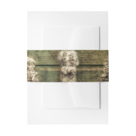 Bandeau De Faire-part Invitations de mariage rustique en bois Belly Band