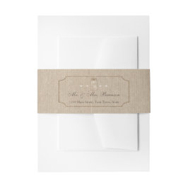Bandeau De Faire-part Invitations pour mariages | Toile Mason Jar