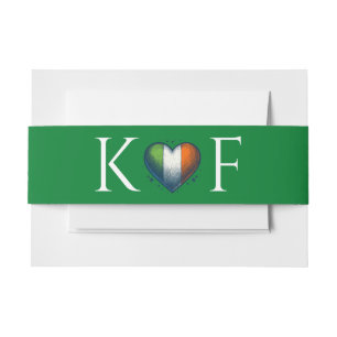 Bandeau De Faire-part Irlande Mariage couple