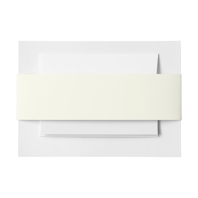 Bandeau De Faire-part Ivory Invitation Belly Band (Devant Example)